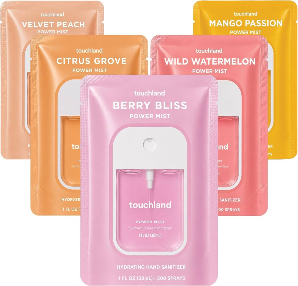 TSA ready Power Mist with skincare benefits. Citrus Grove, Berry Bliss, Wild Watermelon, Velvet P... | Amazon (US)
