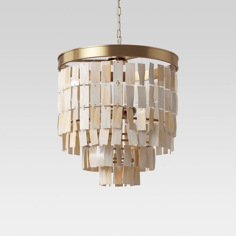 Large Faux Shell Chandelier Brown - Opalhouse™ | Target