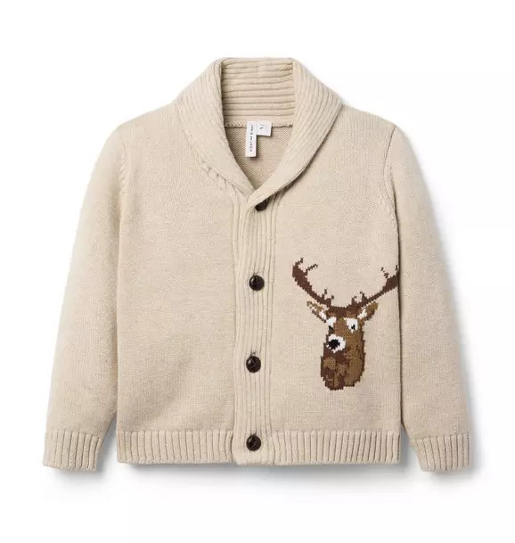 The Cozy Deer Cardigan | Janie and Jack