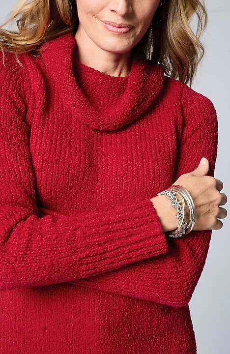 Textured Cowl-Neck Sweater | J. Jill