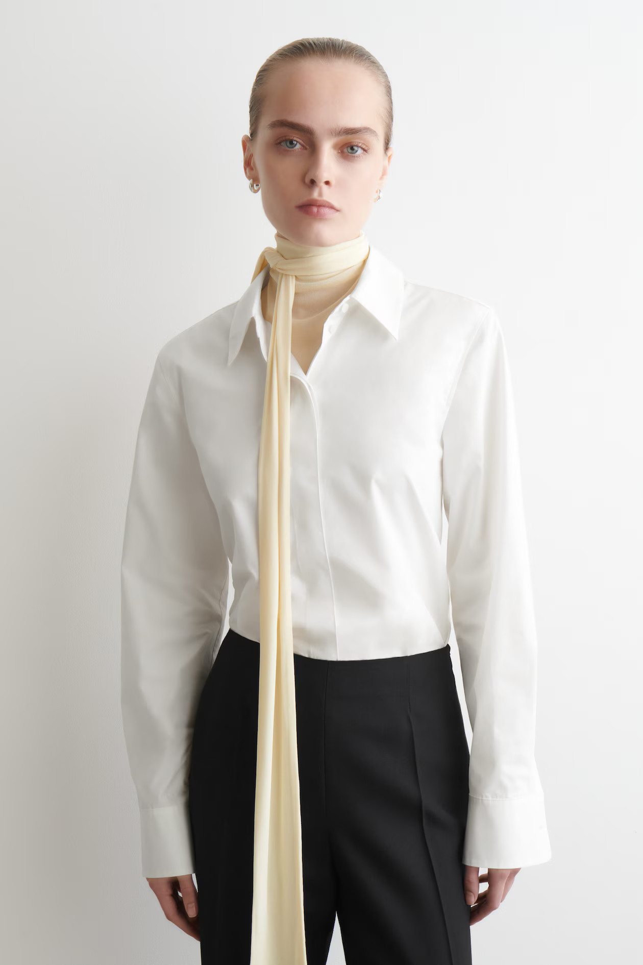 TAILORED COTTON SHIRT - WHITE | COS US | COS (US)