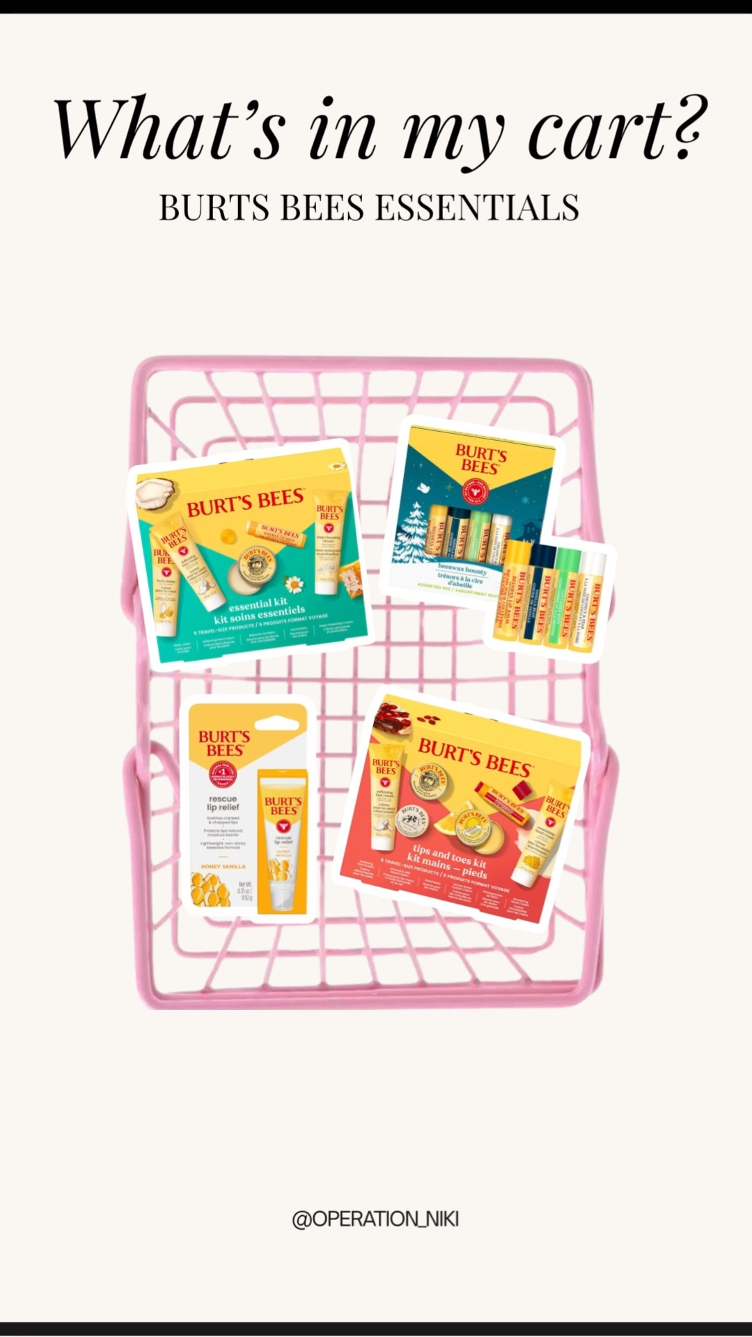 A peek into my Burt’s Bees cart… all the hydrating favorites, sweet scents, and cozy essentials I’m stocking up on this season 🛍️ Perfect for gifting, sharing, or keeping all to yourself 🐝💛 Follow for more @OPERATION_NIKI on IG, TikTok, & Facebook 💛 #burtsbees #whatsinmycart #amazonfinds #cozygifts #blackfridaydeals #beautyessentials #holidaygiftguide #cozyaesthetic #selfcarefavorites #amazonmusthaves #LTKselfcare

#LTKFindsUnder100 #LTKBeauty #LTKFindsUnder50