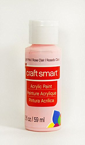 Craft Smart Acrylic Paint 2 Fl.oz. 1 Bottle 50 + Colors (Light Pink) | Amazon (US)