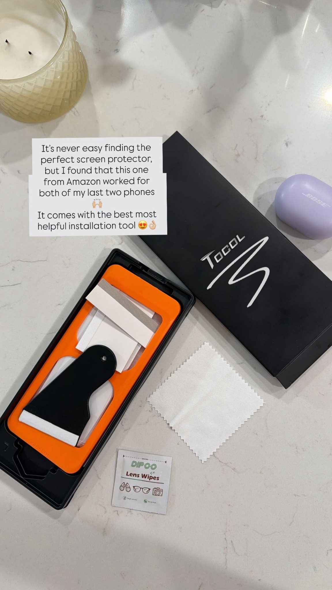 Finally found a screen protector that’s actually easy to install 📱✨
This one from Amazon comes with the best installation tool and made it so simple to put on both of my last two phones. 

#LTKdayinmylife #LTKU #LTKstorytime
