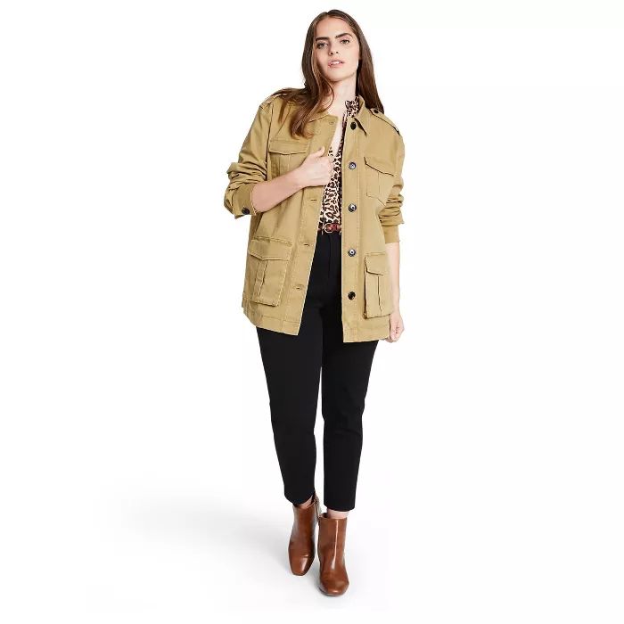 Women's Button-Front Jacket - Nili Lotan x Target Khaki | Target