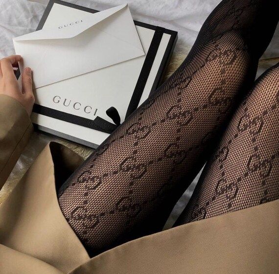 High Quality  Small Gg Black Sheer Tights | Etsy | Etsy (US)