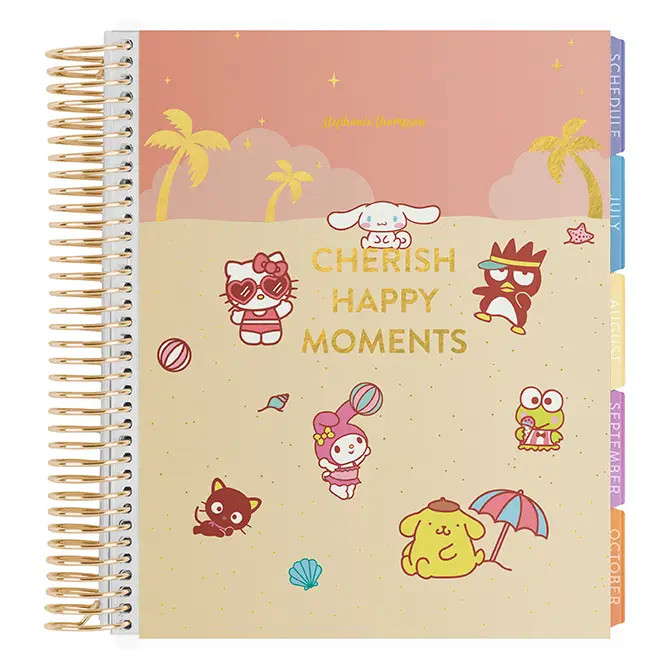 Hello Kitty and Friends Metallic Happy Moments Academic Planner | Erin Condren | Erin Condren