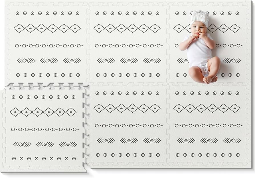Foam Baby Play Mat, PIGLOG 72”x 48” Baby Crawling Mat, Floor Mats for Kids for Baby with Inte... | Amazon (US)