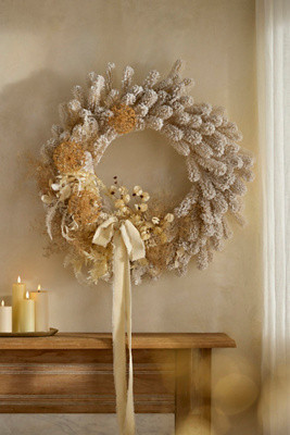 Terrain Faux Ivory Fir Wreath | Anthropologie (US)