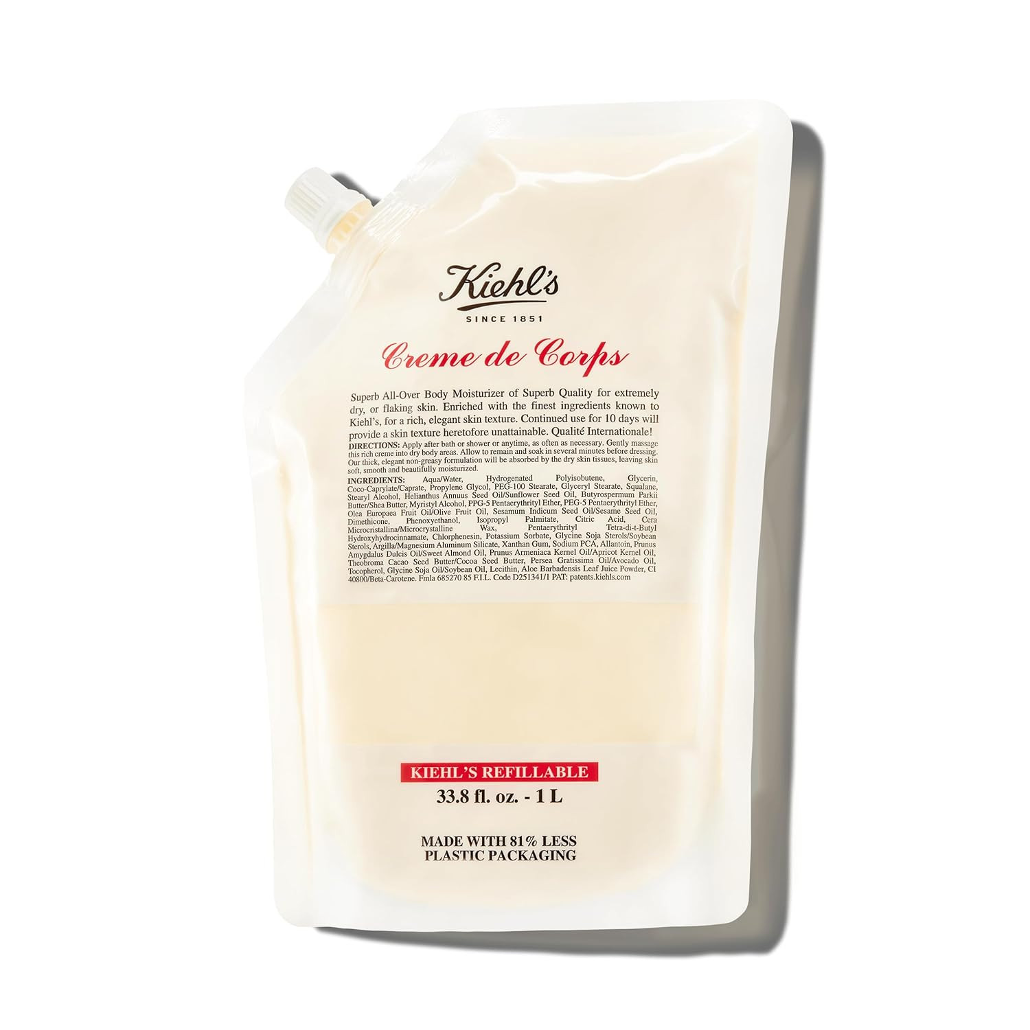 Kiehl's - Creme de Corps Body Lotion, with Cocoa Butter, Fast Hydration | Amazon (US)