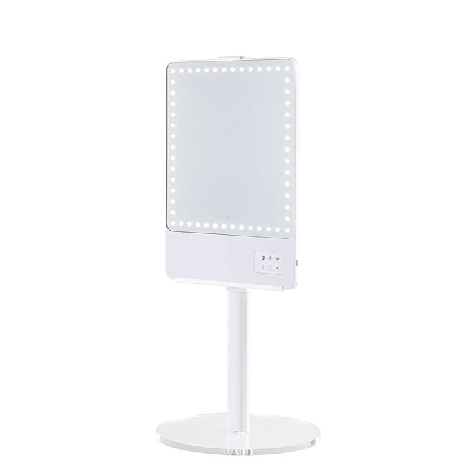 RIKI Skinny Vanity Stand | Adjustable Height Stand for RIKI Skinny Mirrors (White) | Amazon (US)