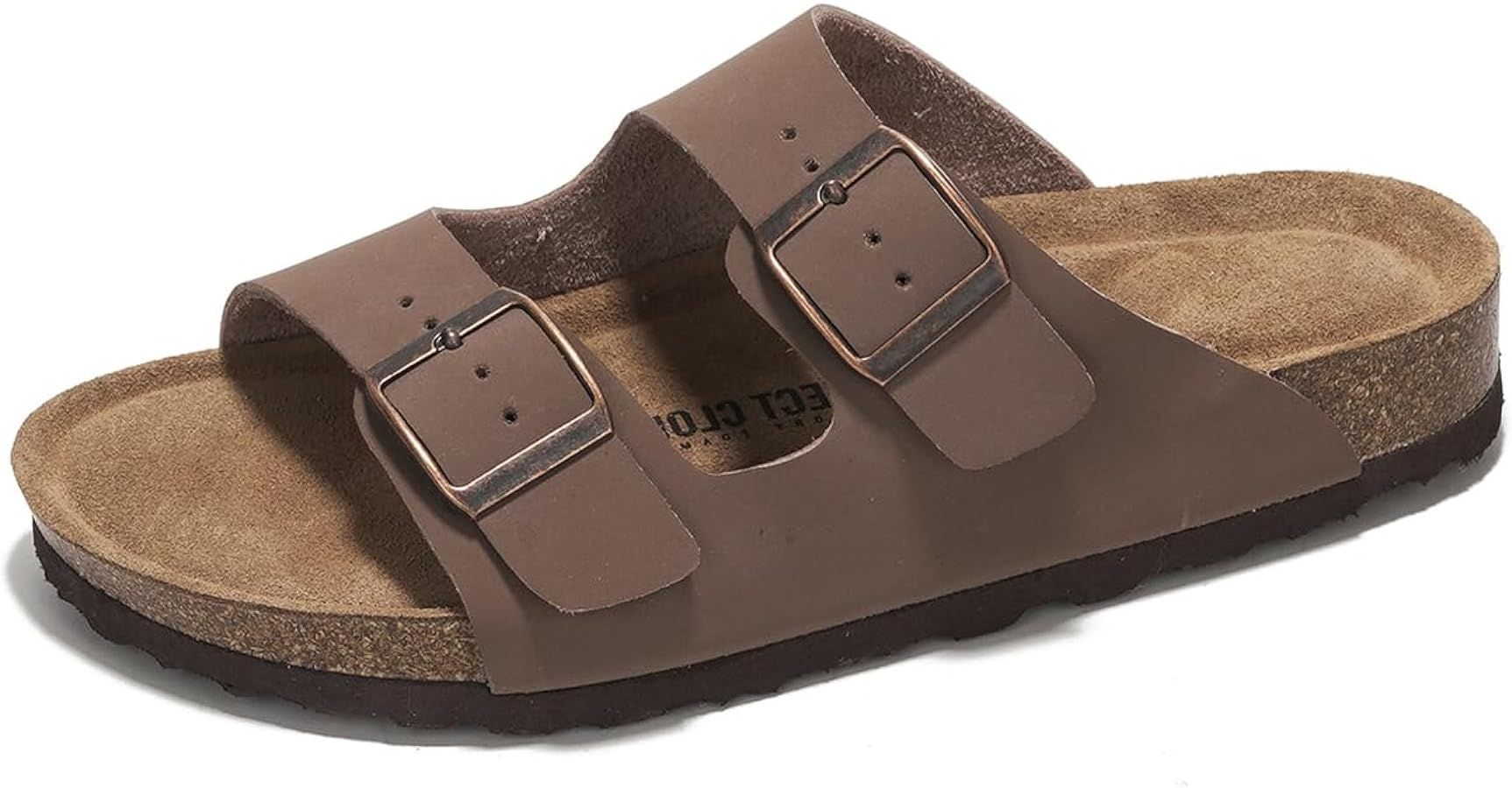 Flat Sandals Women Comfortable 100% Genuine Leather Memory Foam Beach Essentials Womens Sandals C... | Amazon (US)