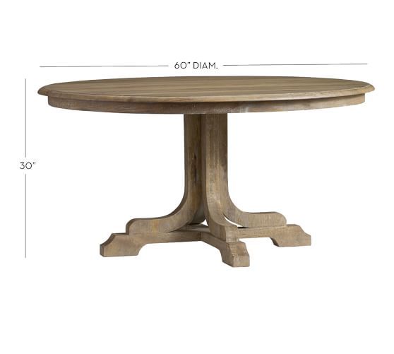 Linden Fixed Pedestal Table | Pottery Barn (US)