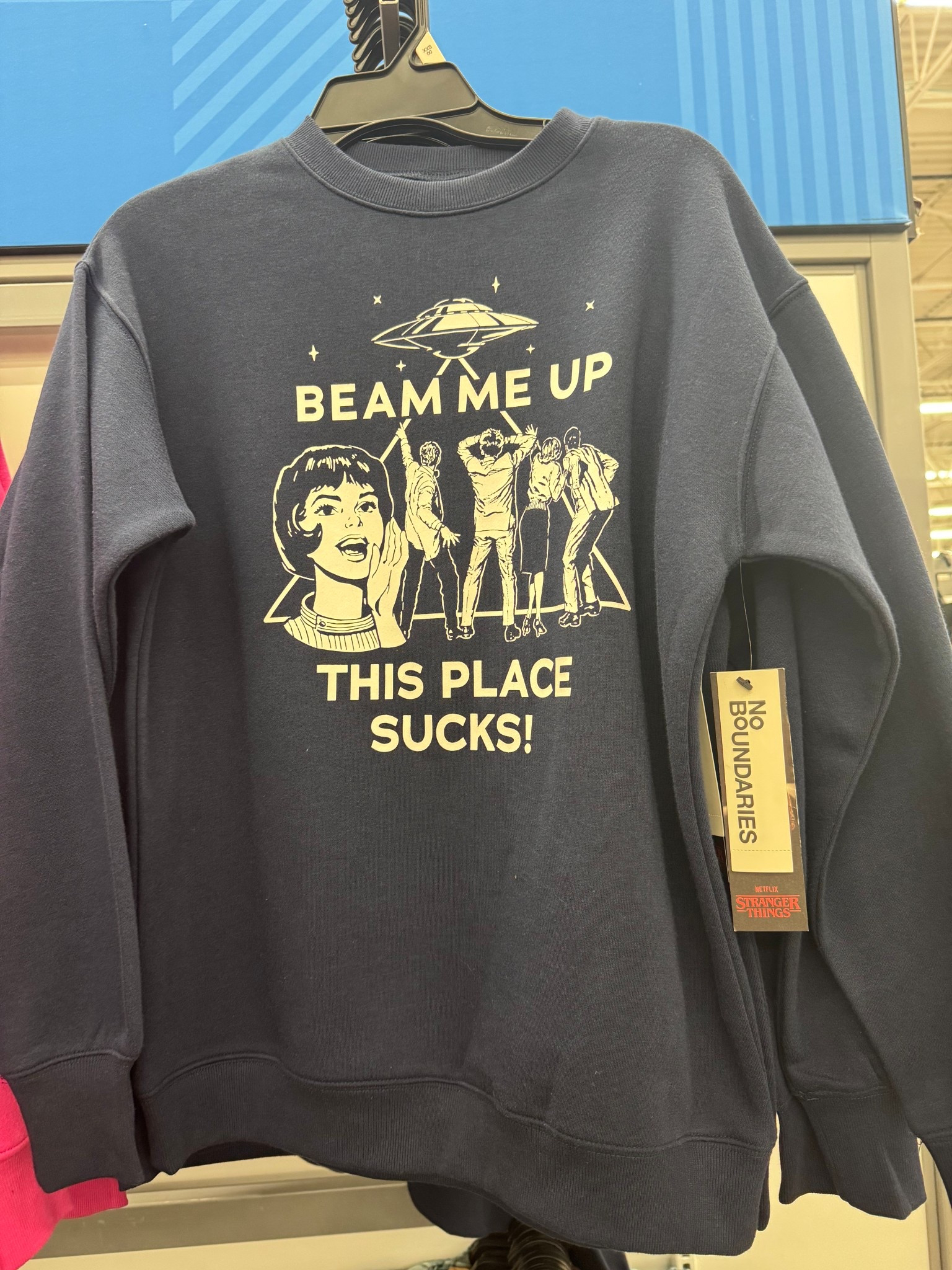 Walmart Netflix Stranger Things Oversized Fleece Sweatshirt from No Boundaries, Women’s Plus 

#LTKSeasonal #LTKootd #LTKFindsUnder50