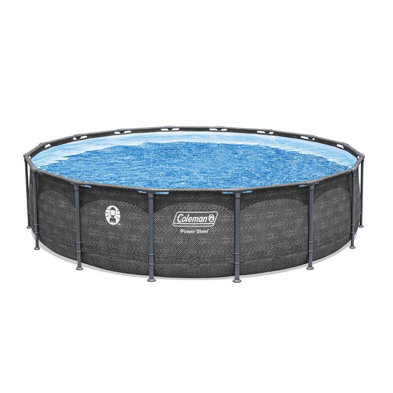 Coleman Power Steel 16 ft. x 42 in. Round Metal Frame Above Ground Pool Set | Walmart (US)