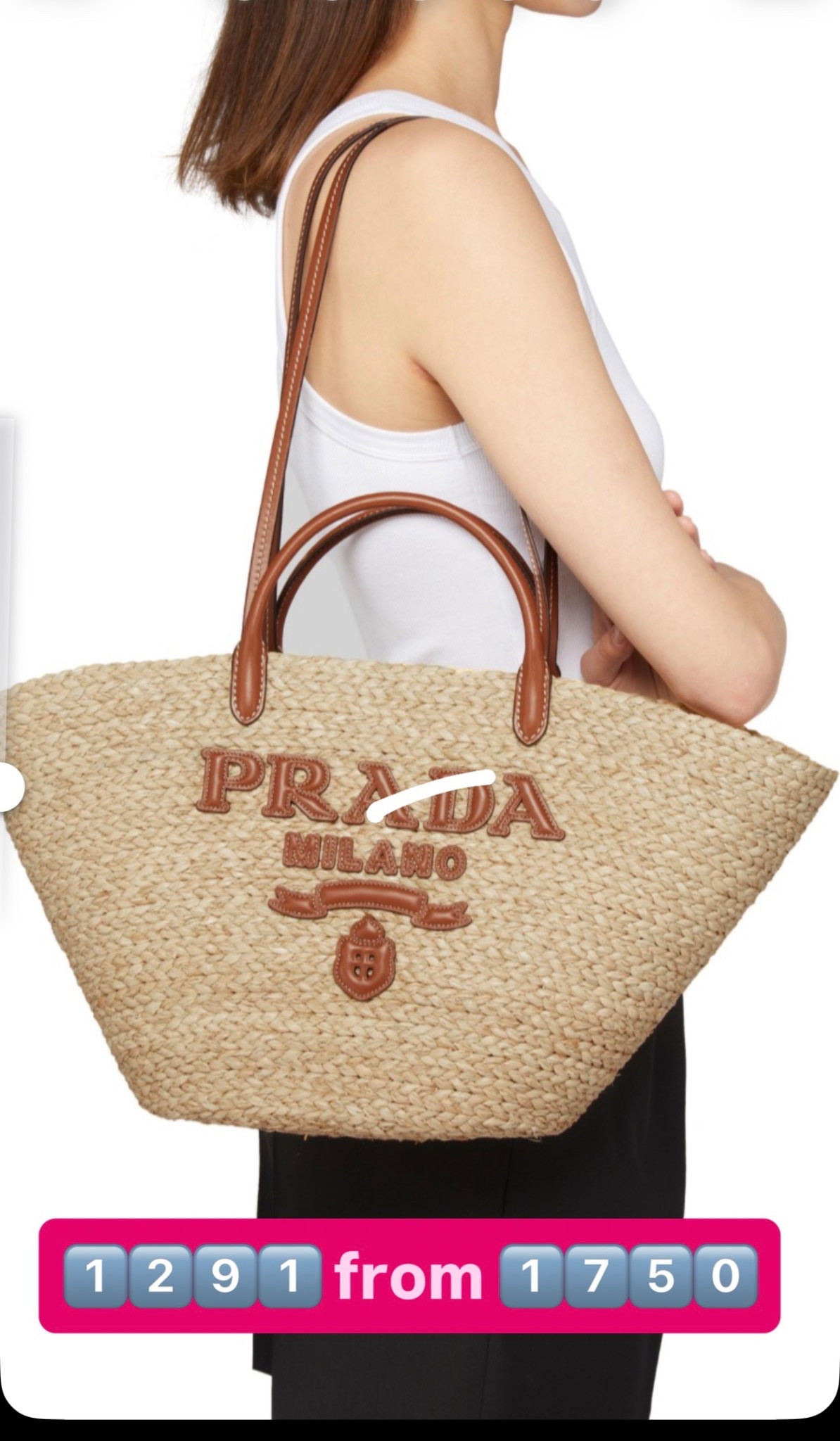 Prada raffia tote sale 

#LTKSaleAlert #LTKootd #LTKSeasonal