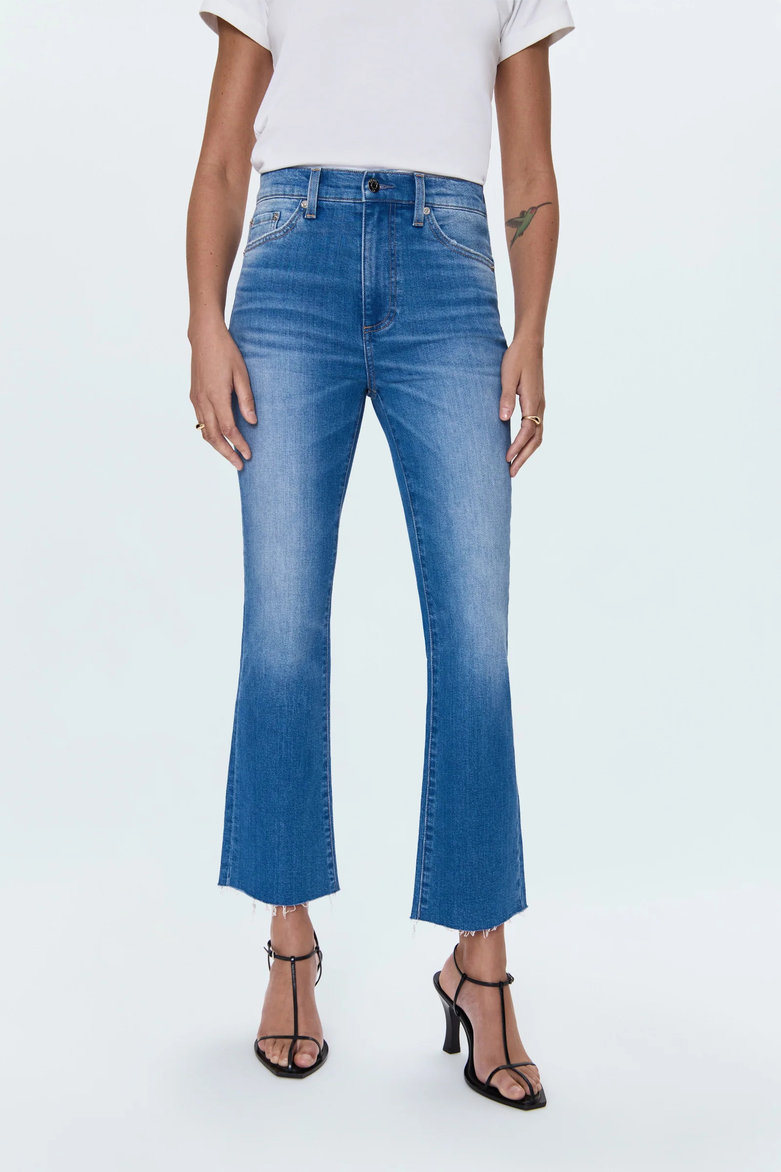 Lennon High Rise Crop Boot - Ami | Pistola Denim
