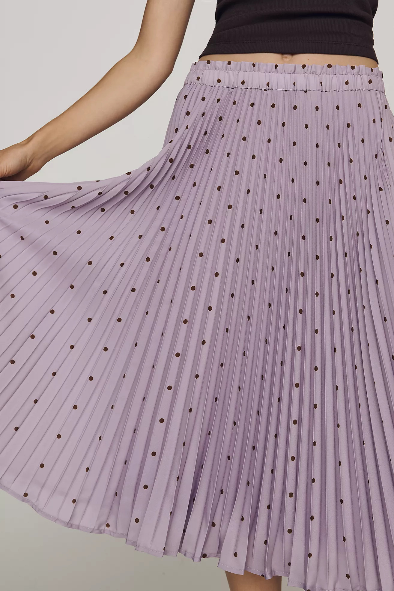 Valerie Pleated Midi Skirt by Maeve | Anthropologie (US)