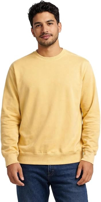 403 Pigmented Dyed Crewneck Pullover Sweatshirt Soft Handfeel 3 End Fleece 80% Cotton 20% Poly 9.... | Amazon (US)