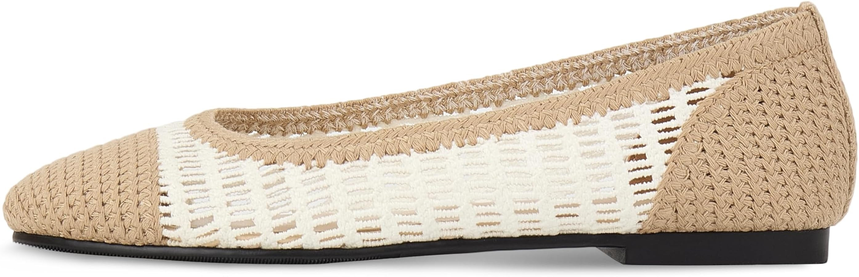 Wnshonzy Raffia Ballet Flats Shoes for Women Mesh Mary Jane Ballerina Flat Espadrilles Woven Roun... | Amazon (US)
