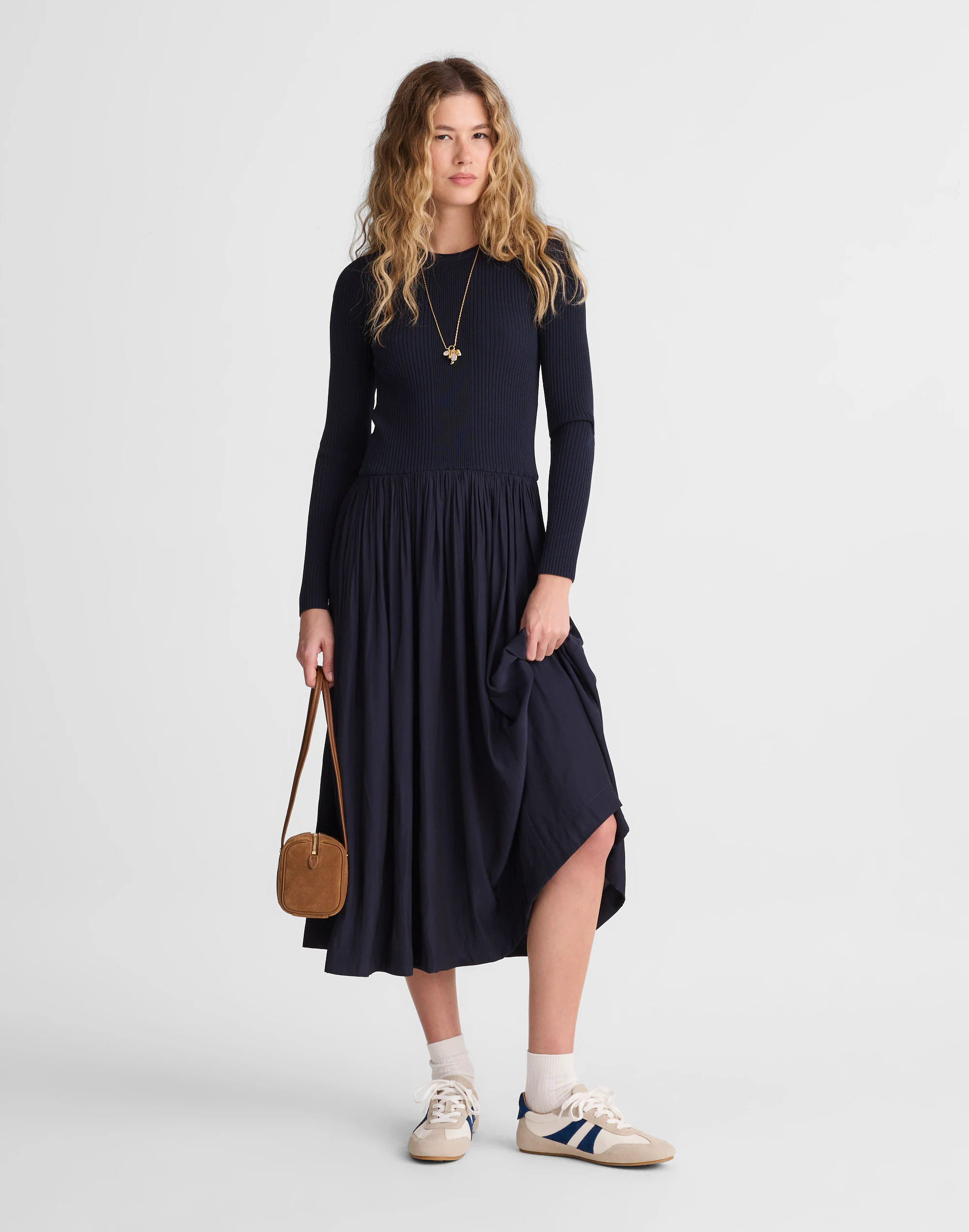 Ribbed Scoopneck Midi Dress | Madewell