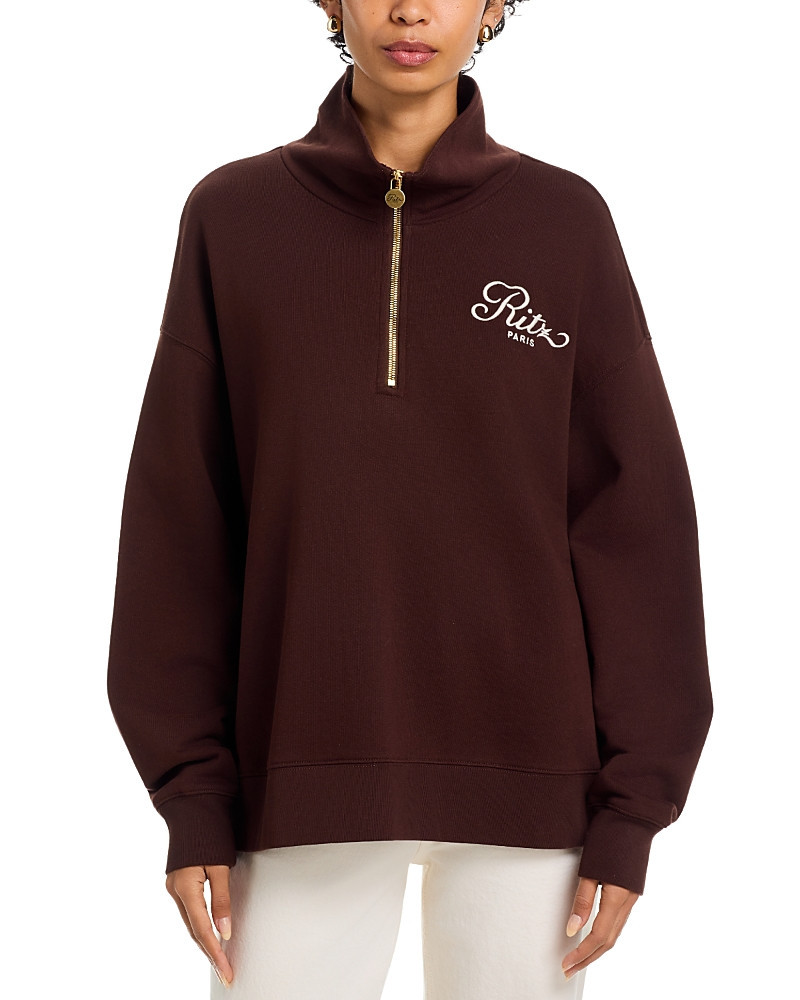 Frame The Ritz Half Zip Polo Sweatshirt | Bloomingdale's (US)