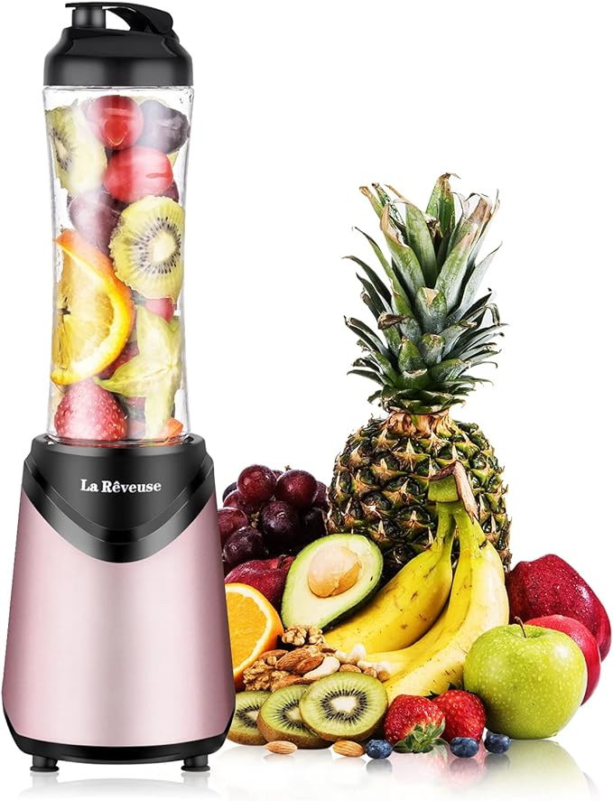 La Reveuse Smoothies Blender Personal Size 300 Watts with 18 oz BPA-Free Portable Travel Sports B... | Amazon (US)