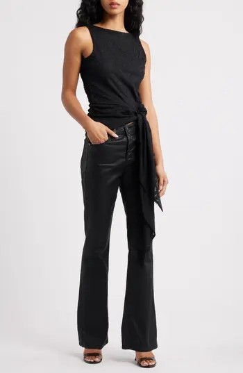 AFRM Batya Backless Lace Top in Noir at Nordstrom Rack, Size Small | Nordstrom Rack