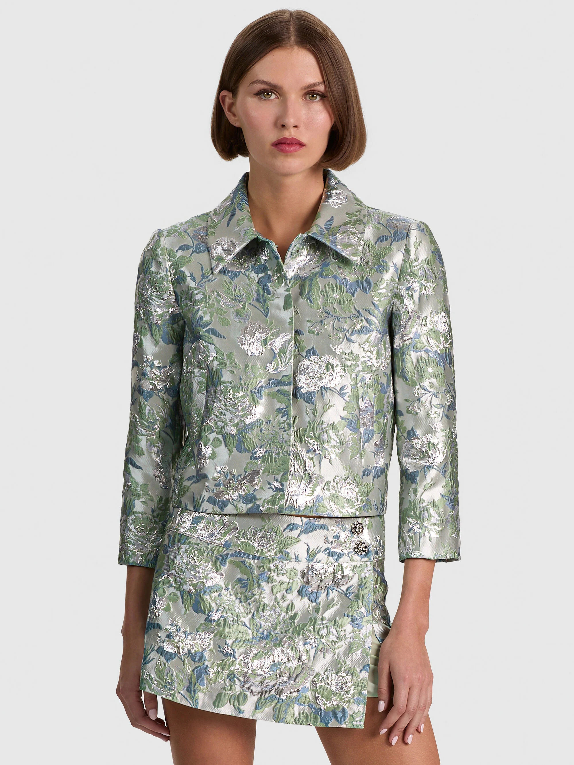 WESTON CROPPED JACKET | Alice + Olivia