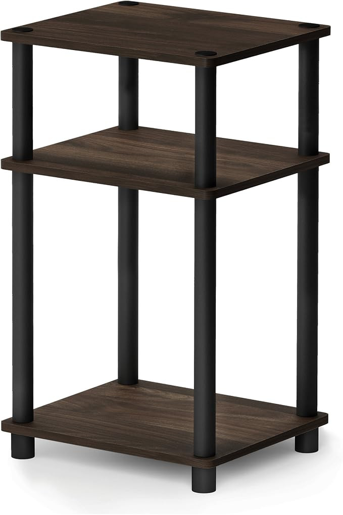 Furinno Just 3-Tier Turn-N-Tube End Table / Side Table / Night Stand / Bedside Table with Plastic... | Amazon (US)