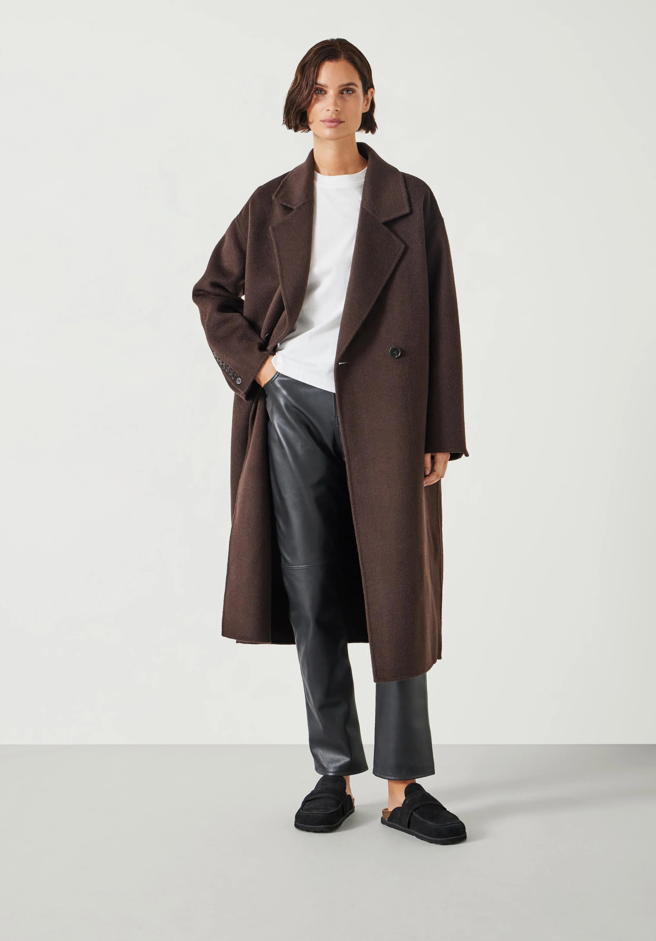 Pure Wool Double Faced Coat | Hush UK