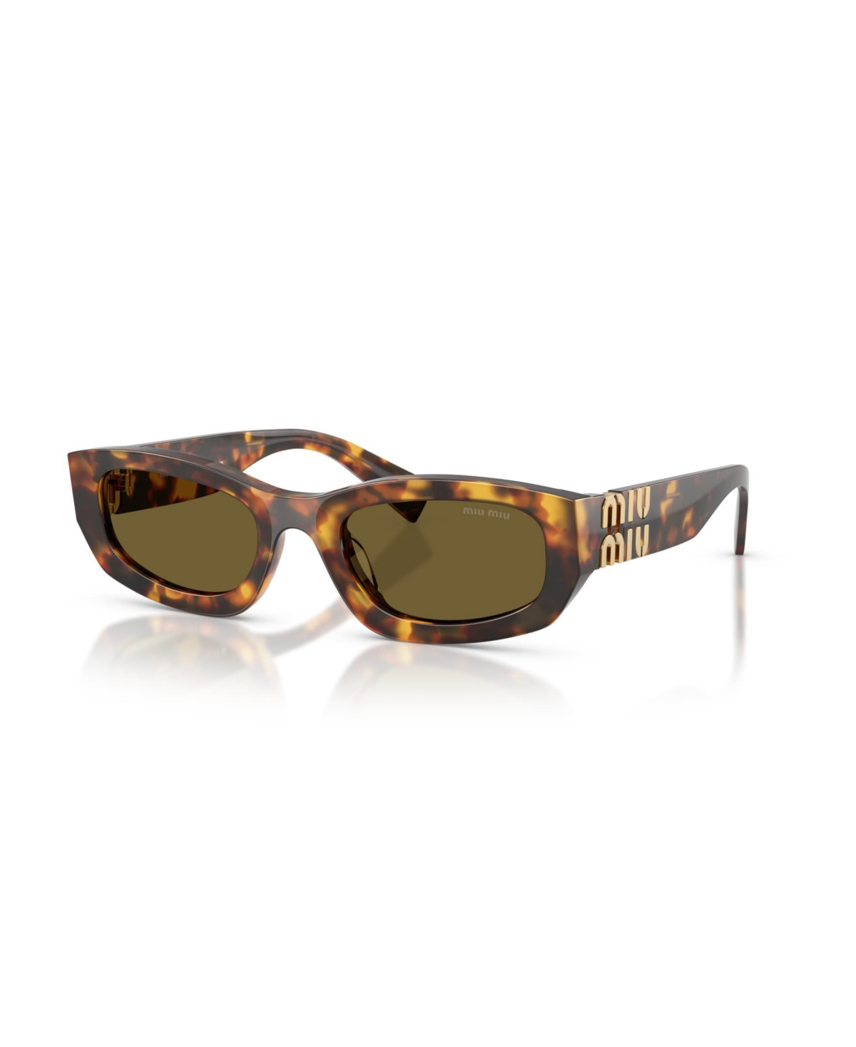 Miu Miu Women's Geometric Sunglasses, Mu B04S - Havana Honey | Macy's