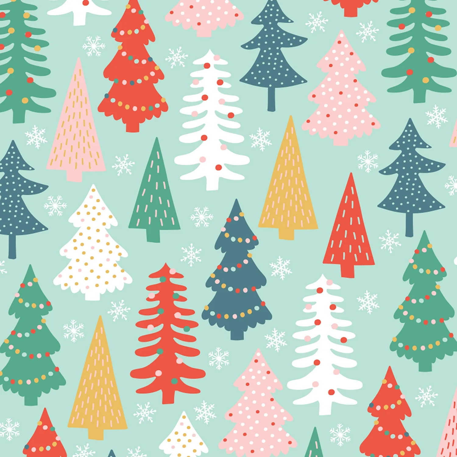 160 Sq ft Multi Color Christmas Tree Gift Wrap | Walmart (US)