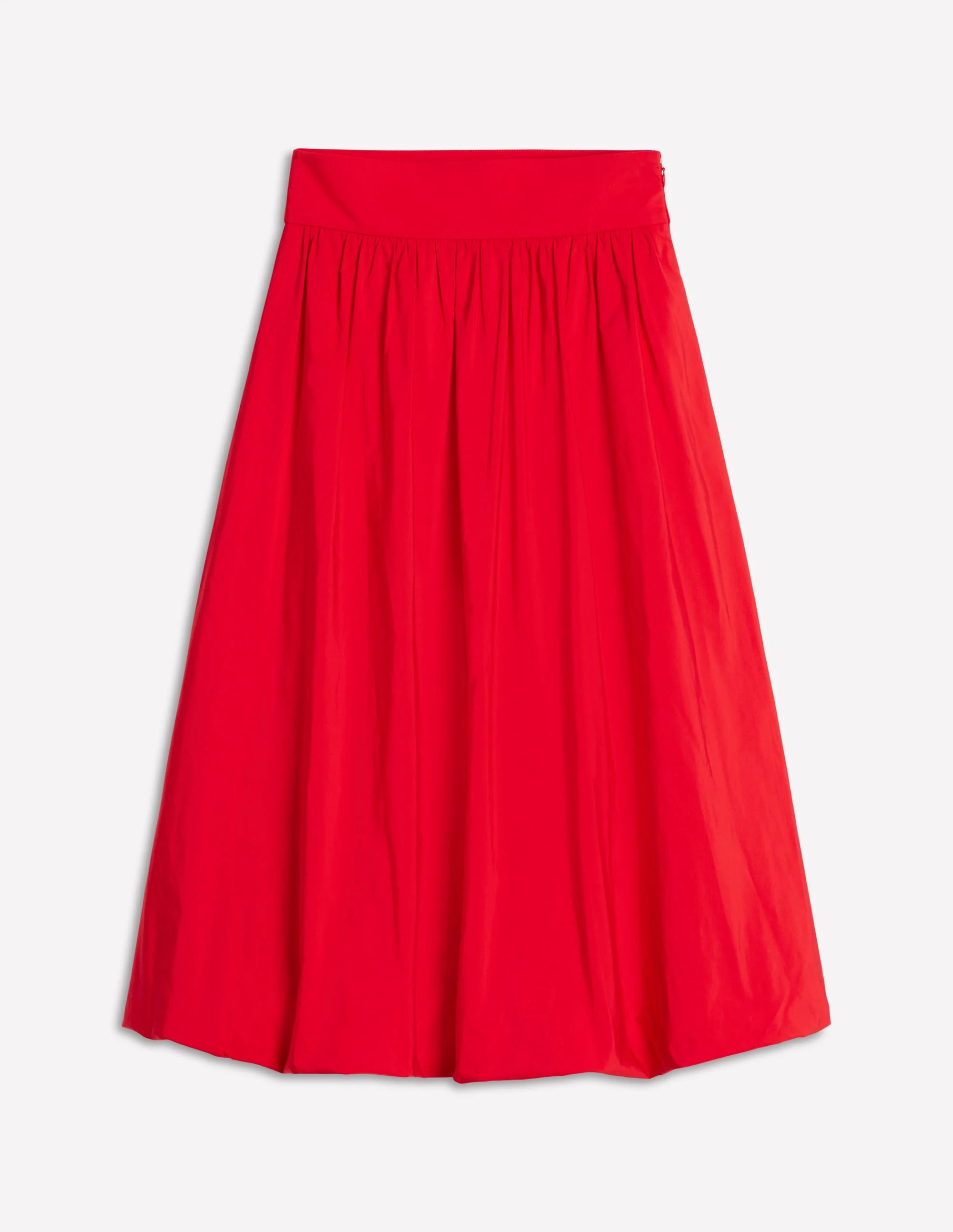 Bubble Hem Midi Skirt-Poppy Red | Boden (US)