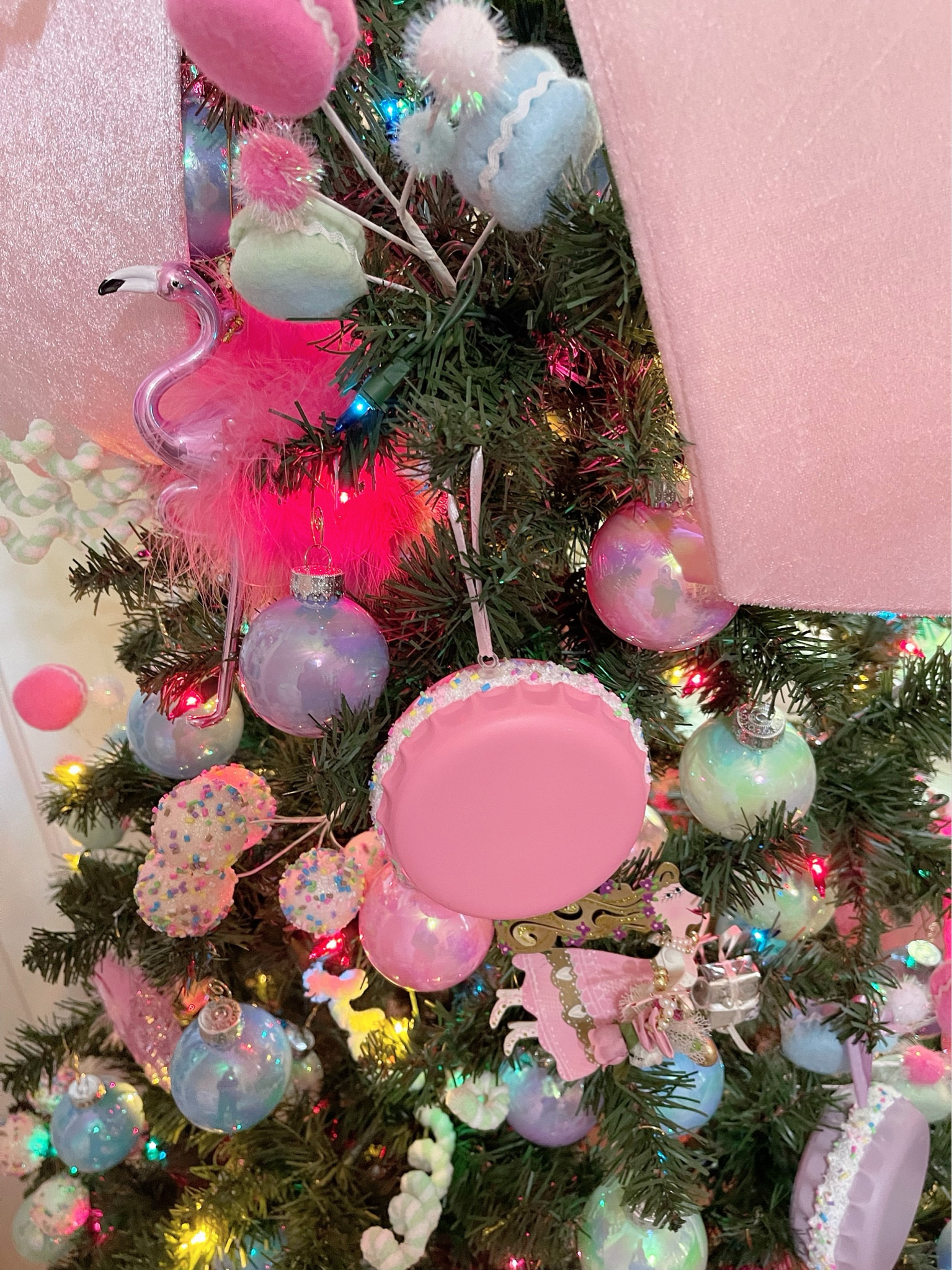 Pink Christmas decor, macaroon Christmas ornaments 

#LTKHome #LTKFindsUnder50 #LTKHoliday
