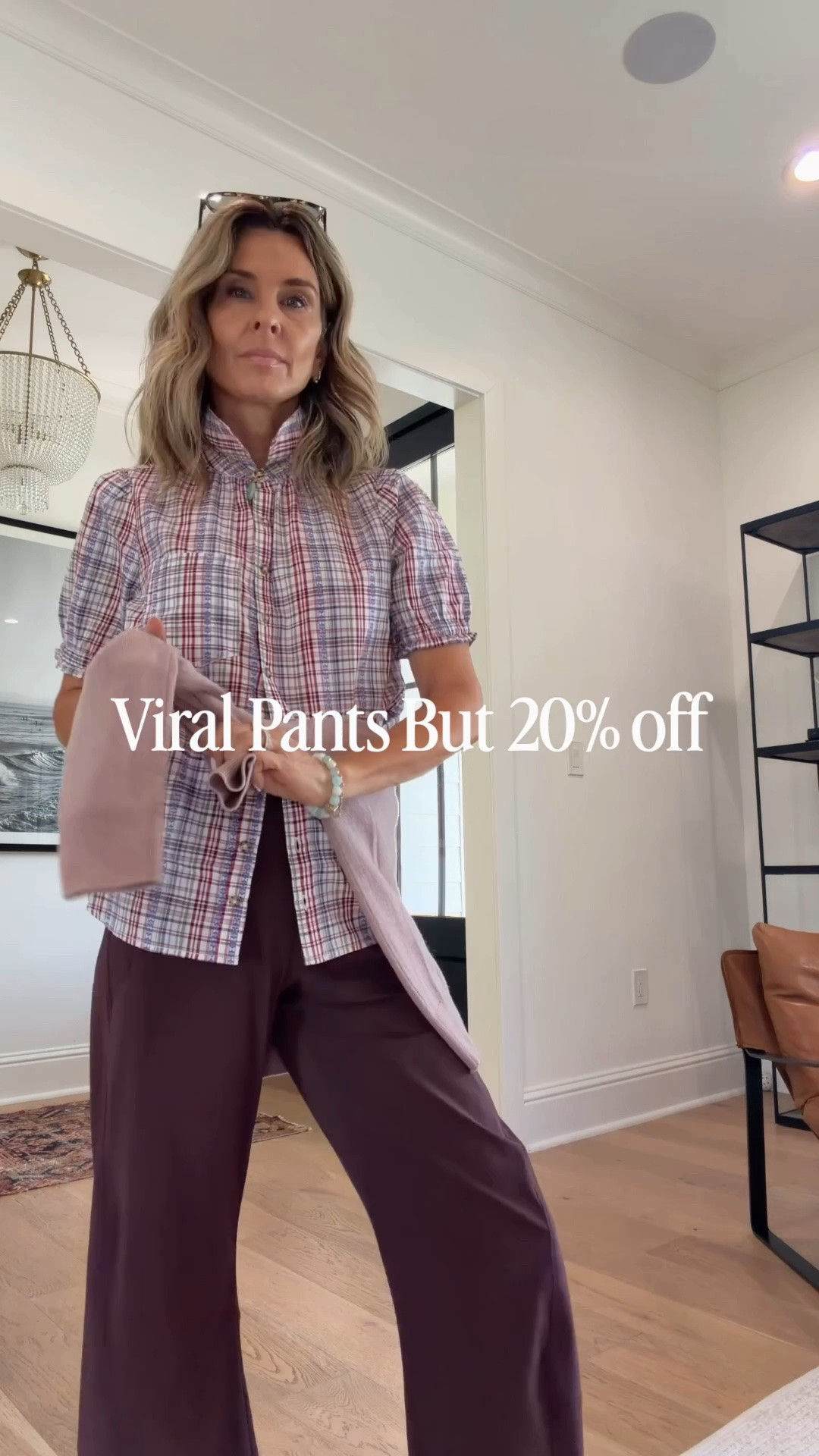 A favorite pant I wear to workout, lounge, go-out, and travel in! Sz 2
-top sz XS 
-Sandals are a really good look-for-less! 
-soft cashmere! 

@Ruti

#LTKootd #LTKOver40