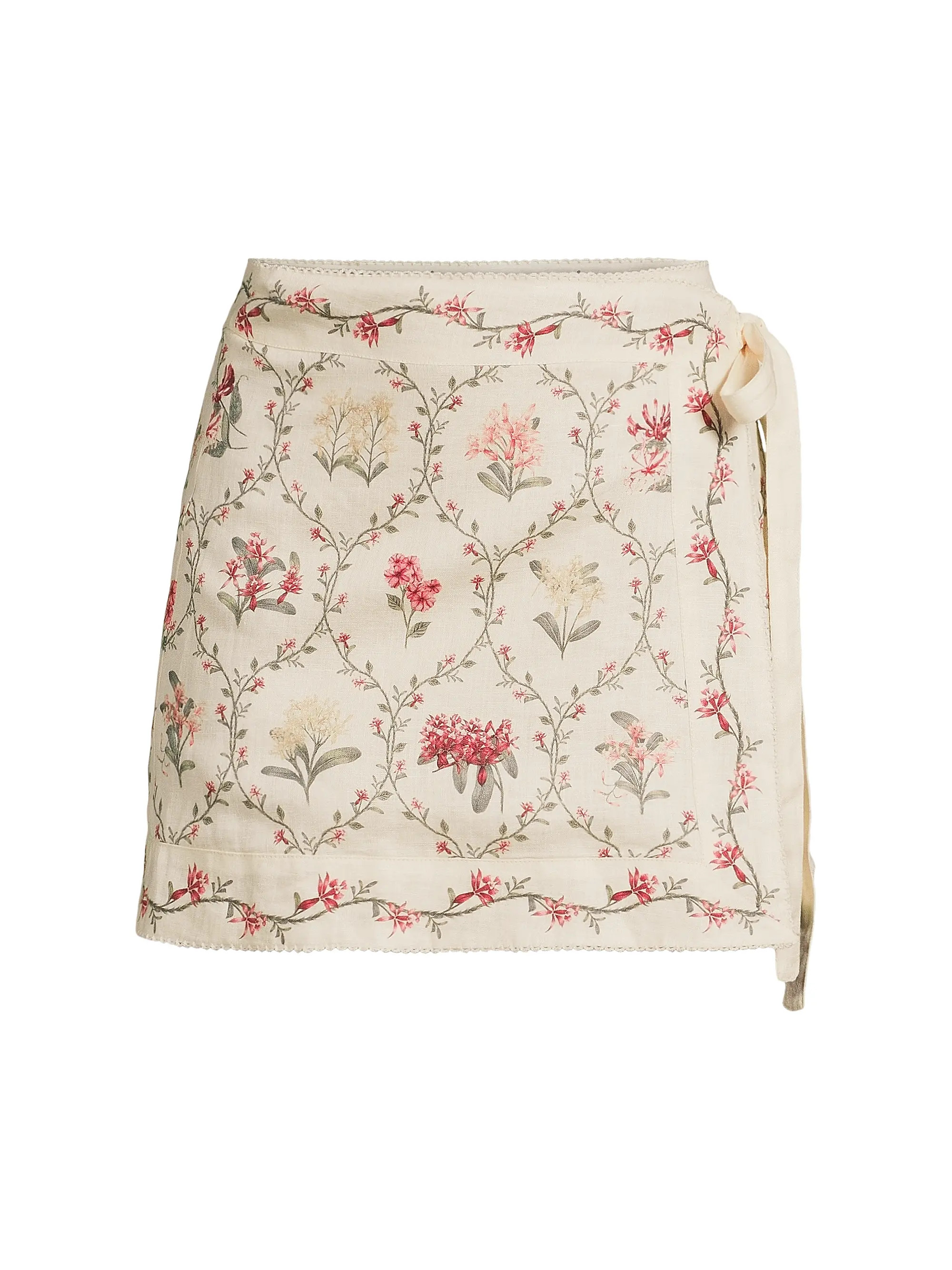 Luna Floral Linen Cover-Up Skirt | Saks Fifth Avenue