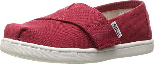 TOMS Tiny Classic RED Canvas Alpargata, RED, 4 | Amazon (US)