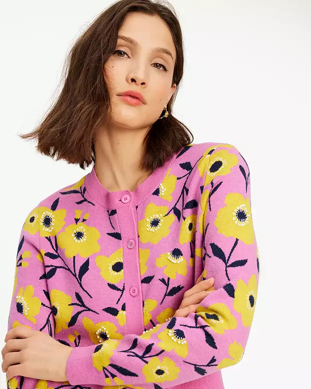 Sunshine Floral Embellished Cardigan | Kate Spade (US)