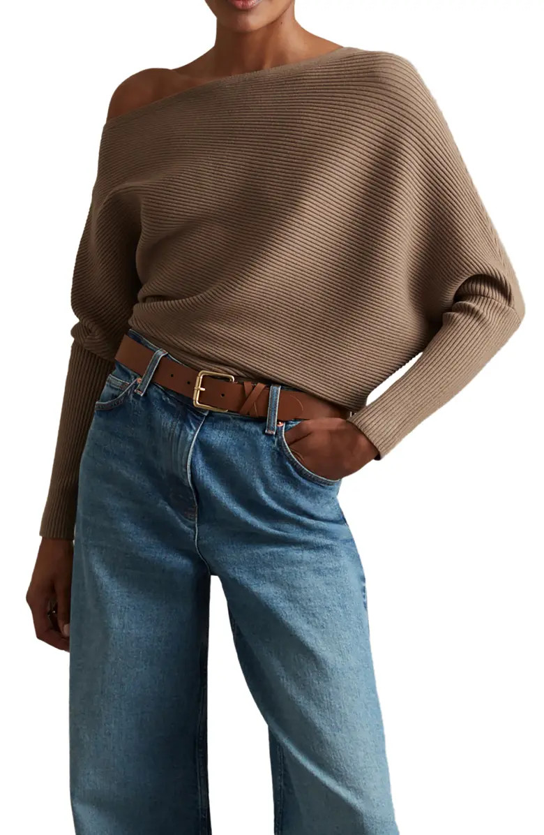 Lorna One-Shoulder Rib Sweater | Nordstrom