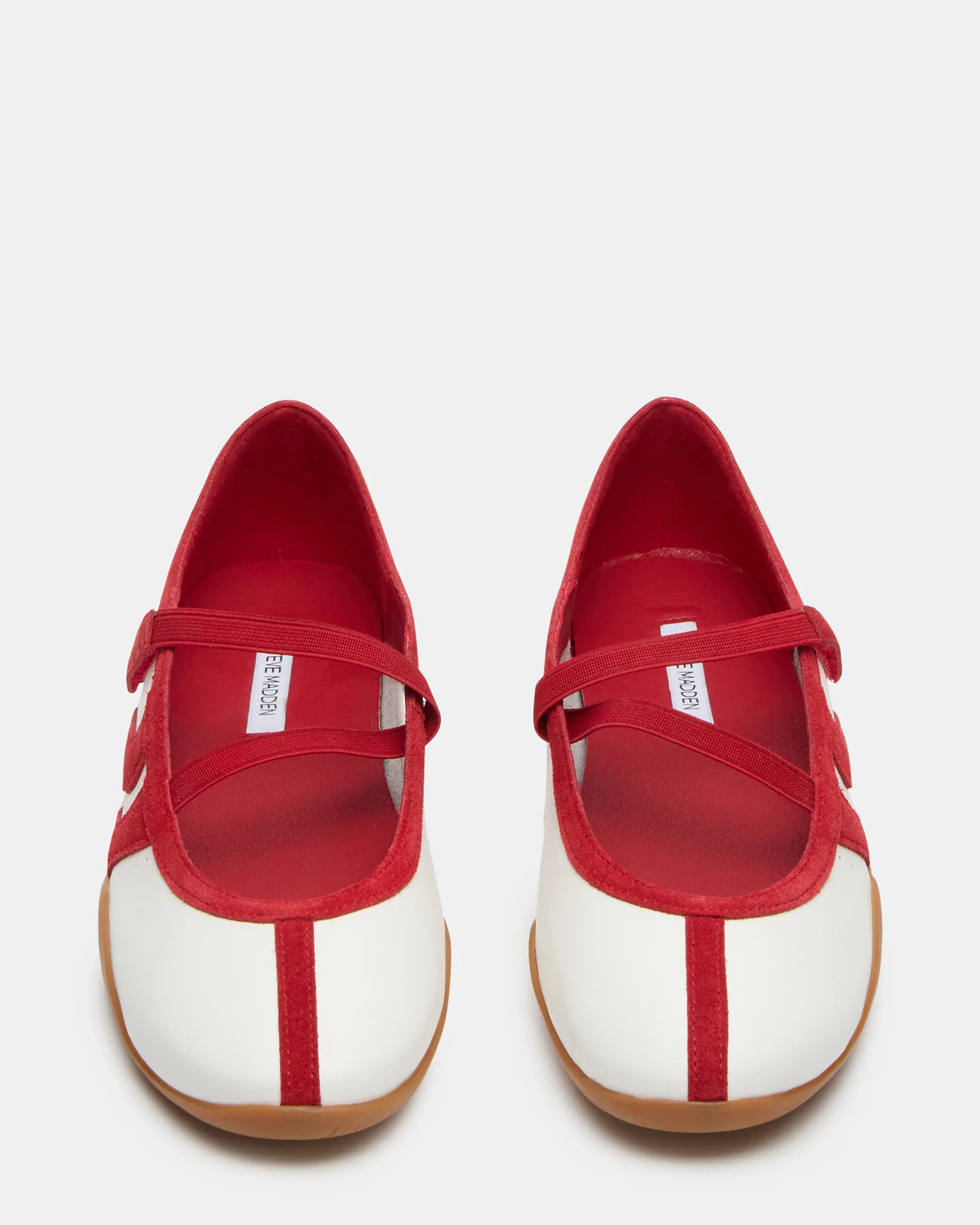 PULSE White/Red Mary Jane Sneakerina Women's Ballet Sneaker | Steve Madden (US)