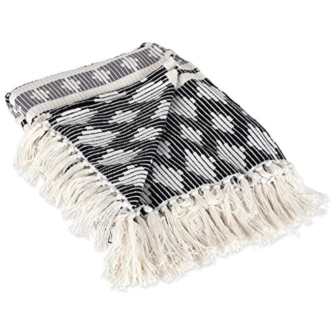 DII Classic Colby Southwest Cotton Handwoven Stripe Blanket Throw with Fringe for Chair, Couch Picni | Amazon (US)
