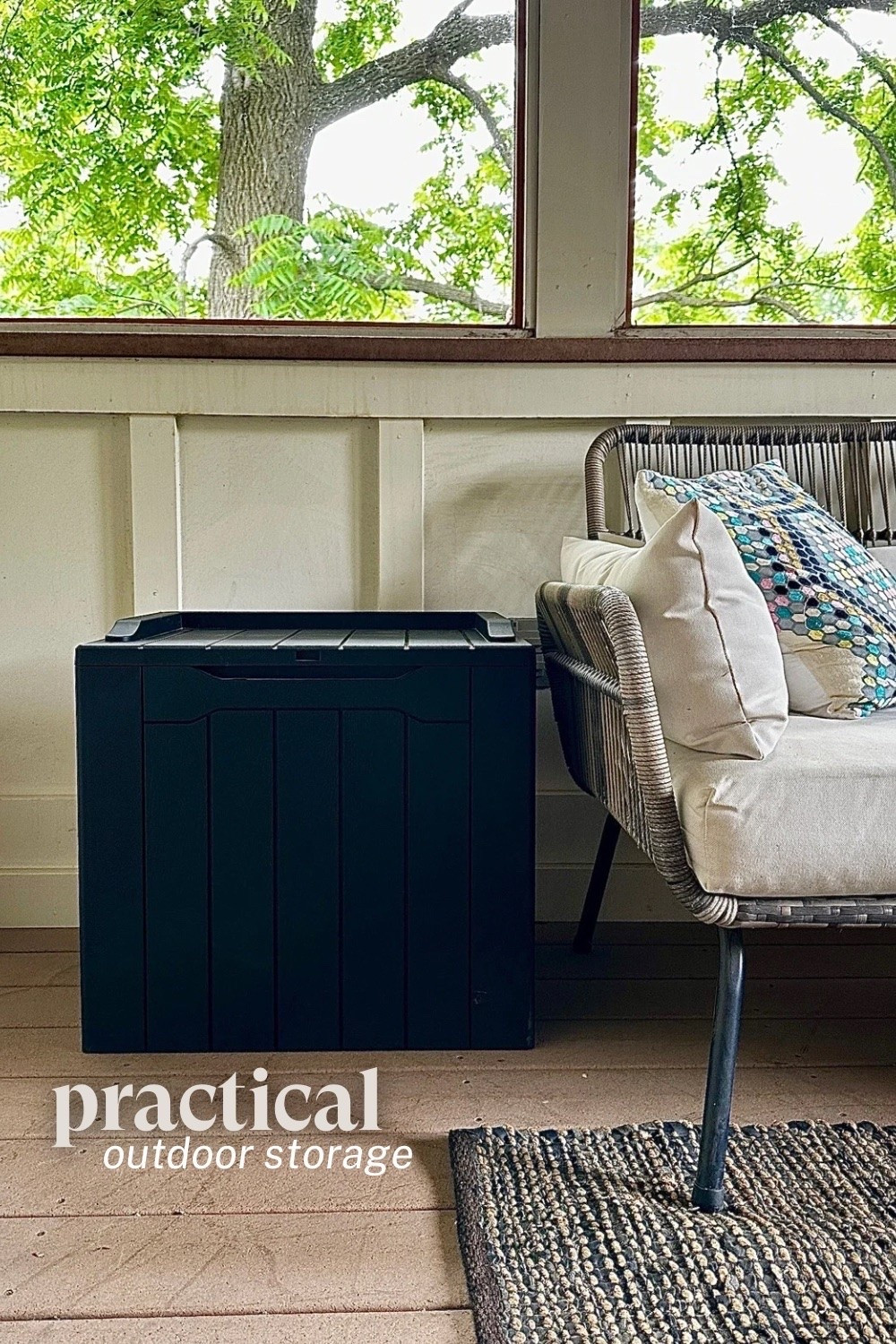 Sale alert!📢 This outdoor lockable storage box may not be sexy but it’s so practical. I purchased mine last year and use it in our 3 season porch to store blankets and pillows! Also linked is my patio furniture set from Target, as well as my Loloi rug, both which I’d buy again.

#LTKSaleAlert #LTKHome #LTKSeasonal