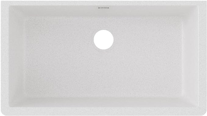 Elkay Quartz Classic ELGRU13322WH0 White Single Bowl Undermount Sink | Amazon (US)