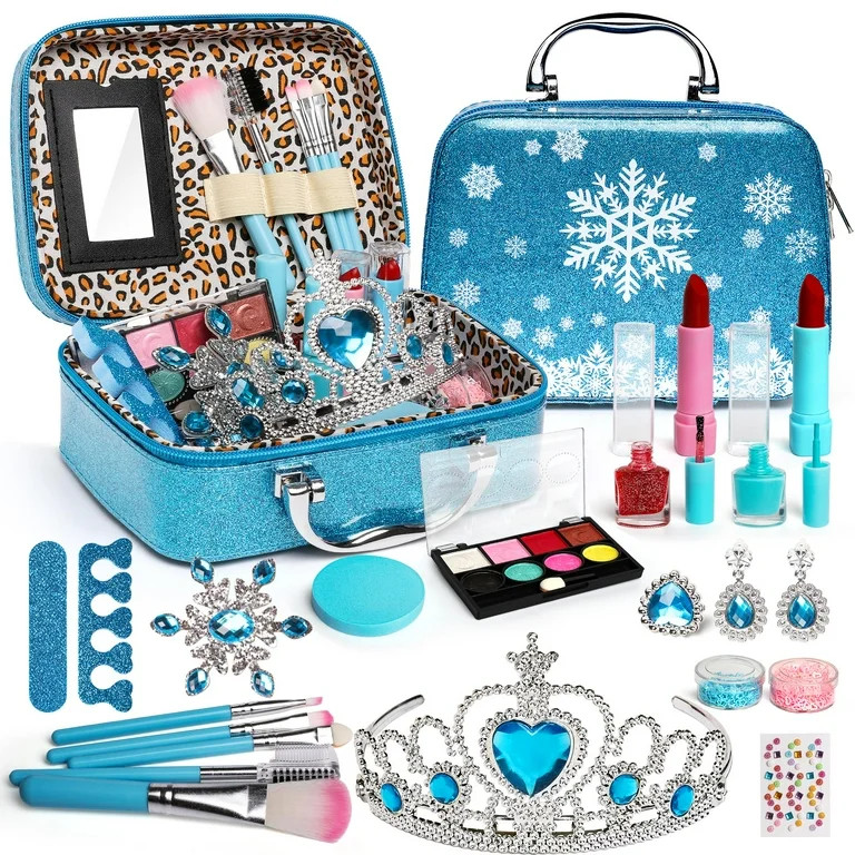 Hot Bee  Kids Makeup Kit for Girls, Kids Play Real Washable Makeup Kit Cosmetics Toys Gift for Li... | Walmart (US)