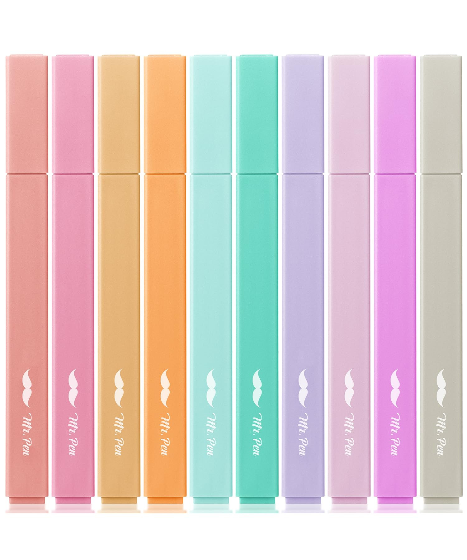 Mr. Pen- Aesthetic Highlighters, 10 Pack, Chisel Tip, Candy Colors, Cute Highlighters Assorted Colors, Cute Highlighters for School Highlighters, Highlighter Set, Pastel Highlighters | Amazon (US)