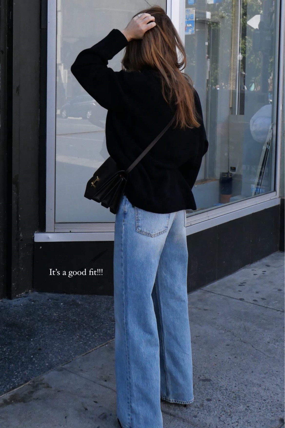 Obsessed with this denim brand at the moment and love the fit of this wide leg. 