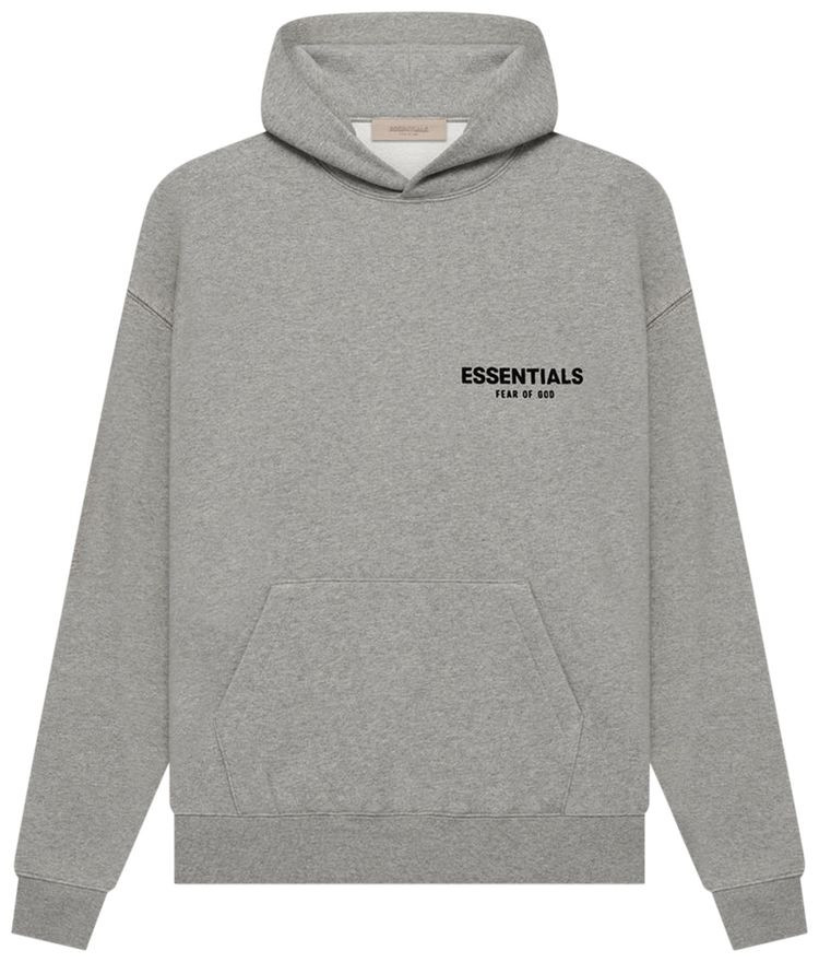 Fear of God Essentials Hoodie 'Dark Oatmeal' | GOAT
