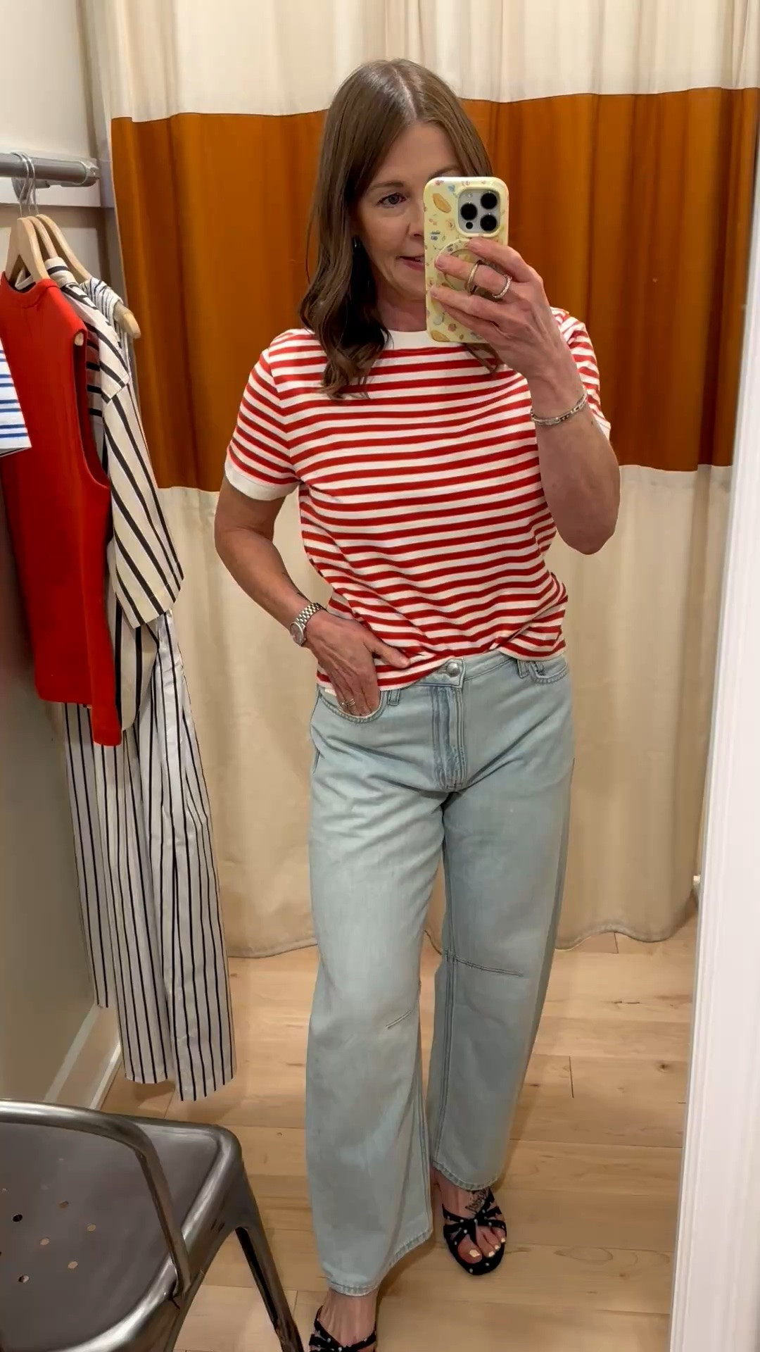 Madewell Tryon! 
Tshirt size medium
New airy barrel denim
#madewell

#LTKxMadewell #LTKPetite