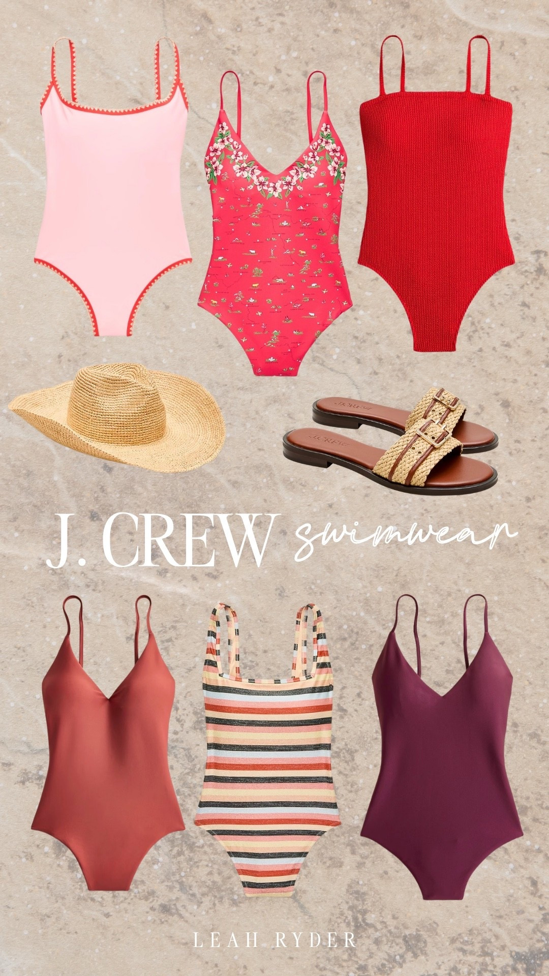 Okay these are so good ❤️ Size 0-24! I love how flattering and classic J.Crew swimsuits always are—these cuts are super timeless but still feel fun with the colors and prints. The red tones are stunning for summer, and that striped one-piece is such a standout. Perfect for beach days, pool lounging, or even styled with a linen button-down for an easy vacation look!

#LTKPlusSize #LTKSeasonal #LTKTravel